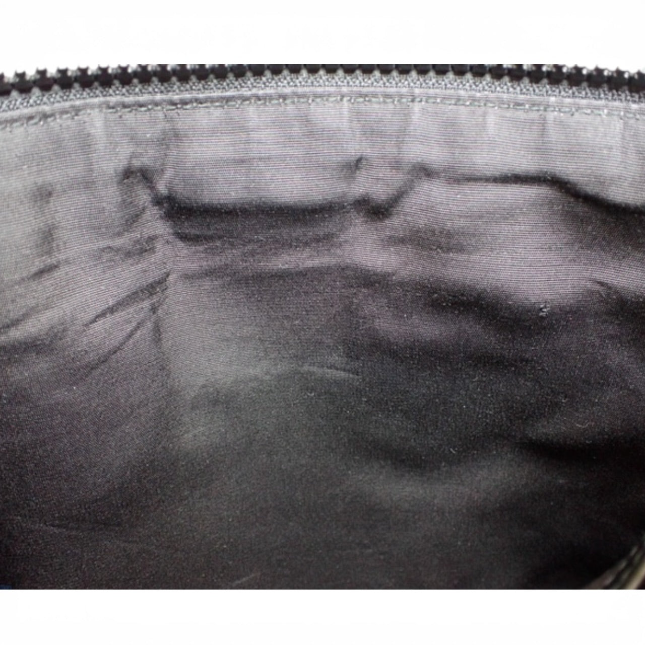Christian Dior Black Rubber Patch Clutch