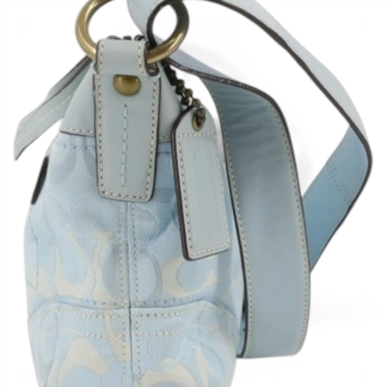 COACH Baby Blue Signature Shoulder Bag