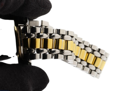 Gucci Two-Tone Watch (Black Dial)
