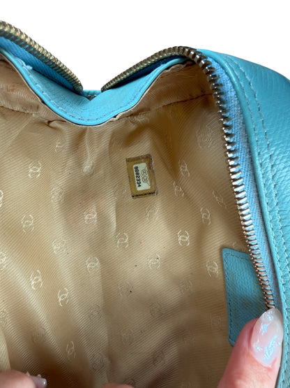 CHANEL LIGHT BLUE COSMETIC POUCH