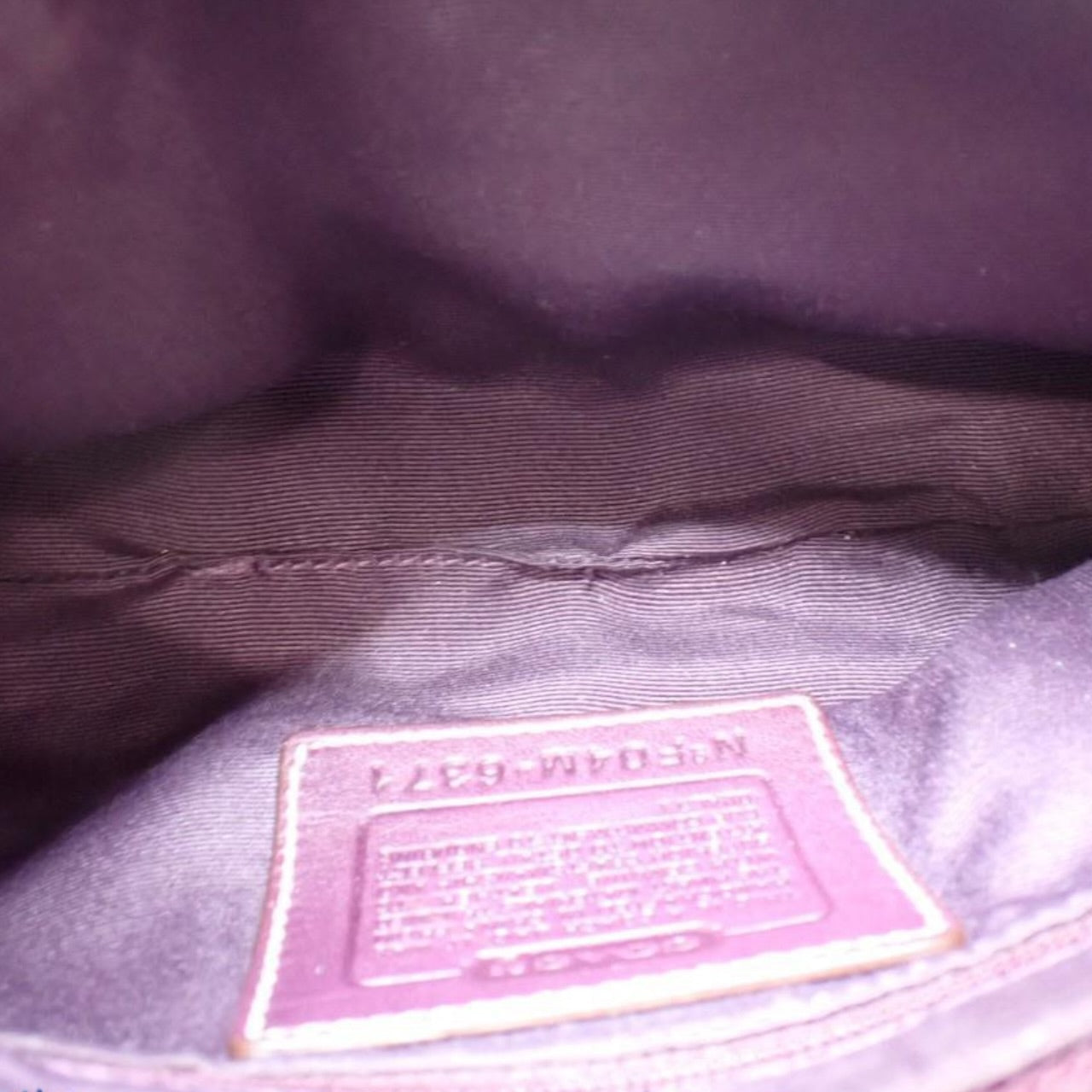 Coach Signature Shoulder Bag – Plum