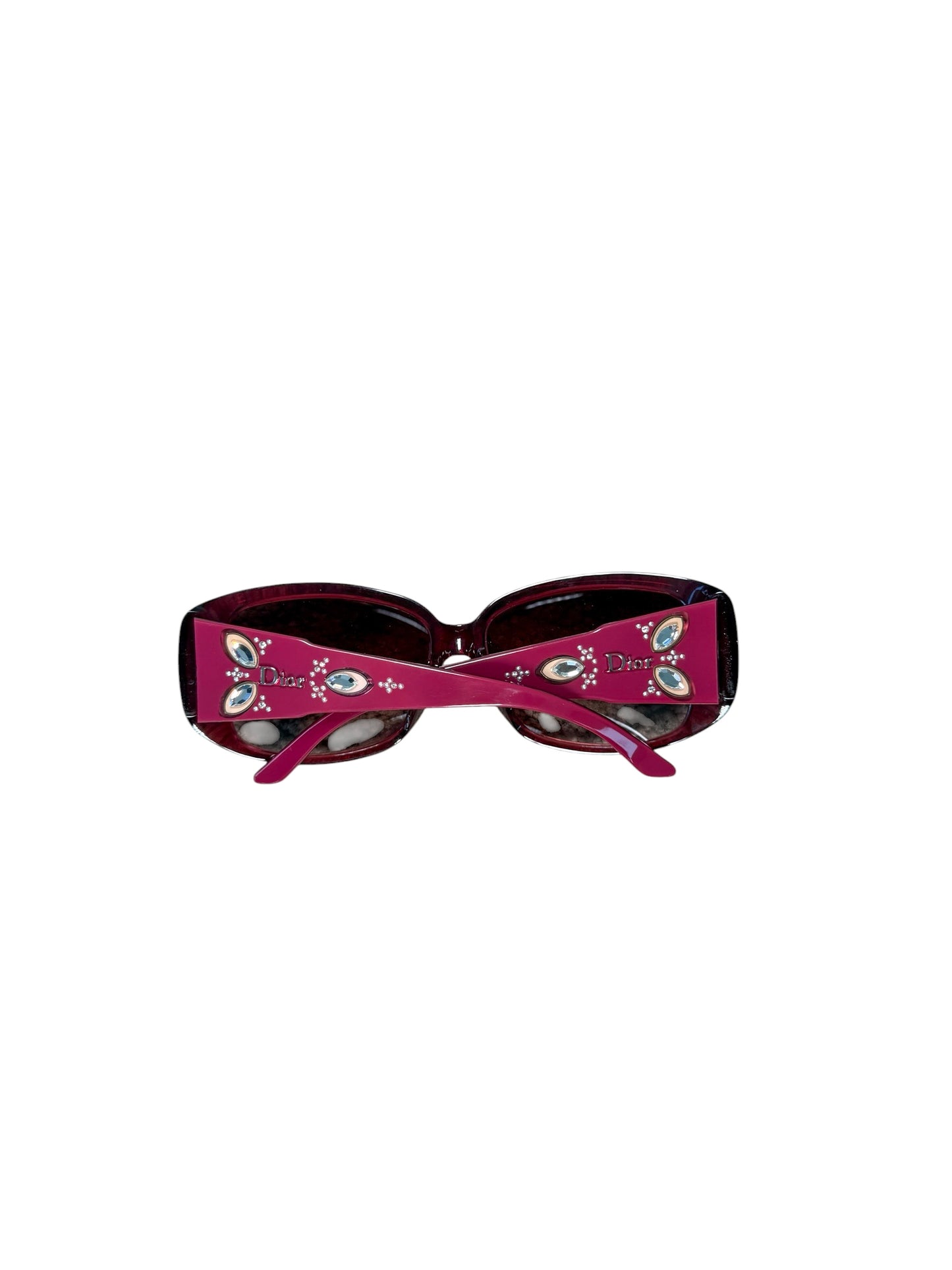 Christian Dior Vintage Embellished Pink Sunglasses