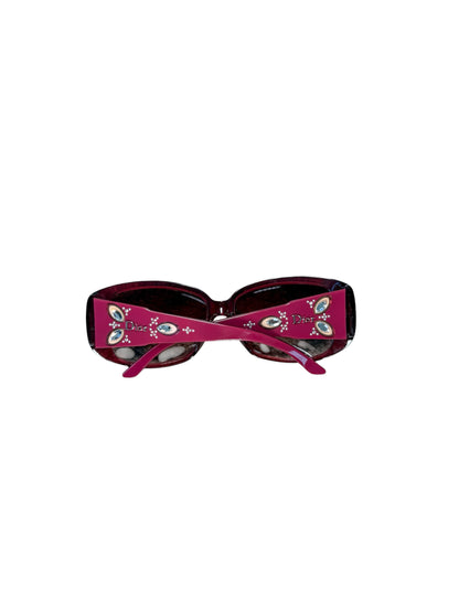 Christian Dior Vintage Embellished Pink Sunglasses