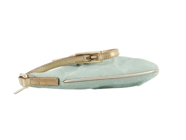 Gucci GG Shimmer Canvas Baguette Shoulder Bag
