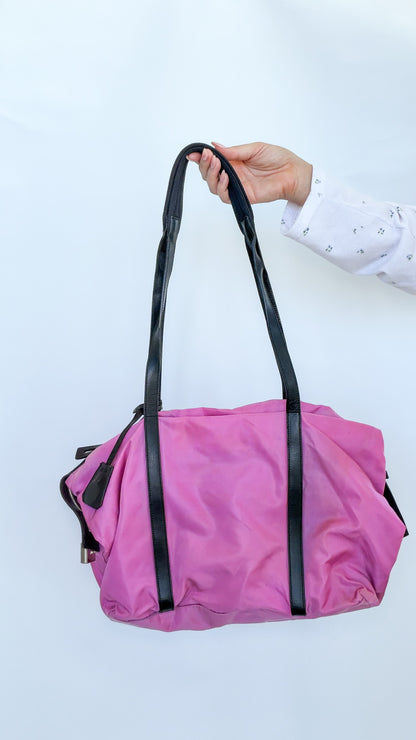 PRADA Nylon Tote Bag – Pink