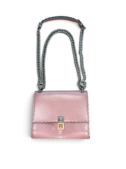 FENDI SCALLOPED LEATHER BAG