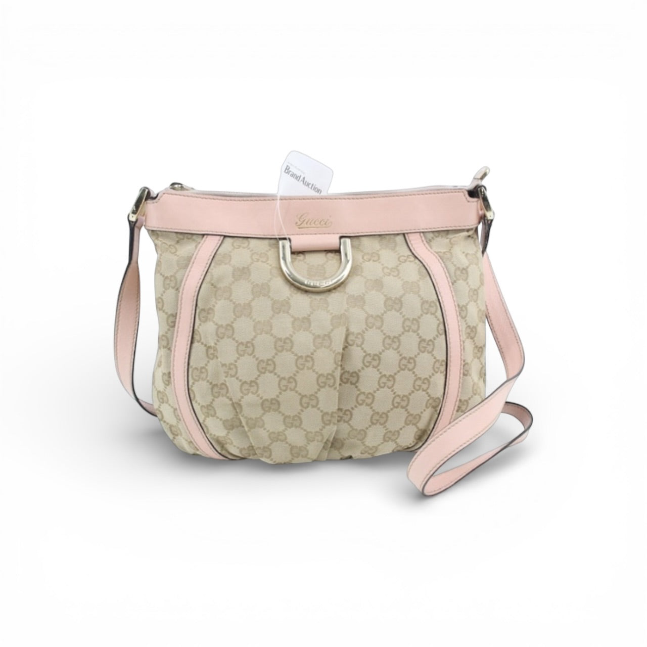 Gucci GG Canvas Crossbody – Pink Trim