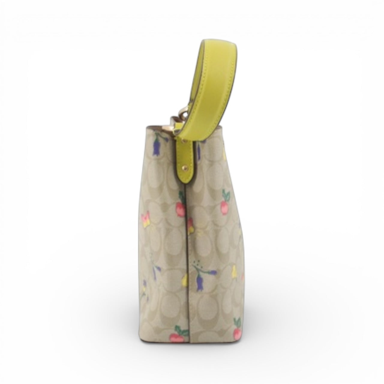 Coach Signature Print Shoulder Bag with Butterflies