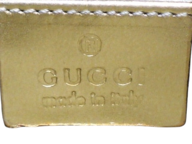 Gucci GG Shimmer Canvas Baguette Shoulder Bag