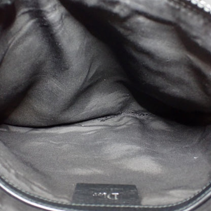 Christian Dior Black Rubber Patch Clutch