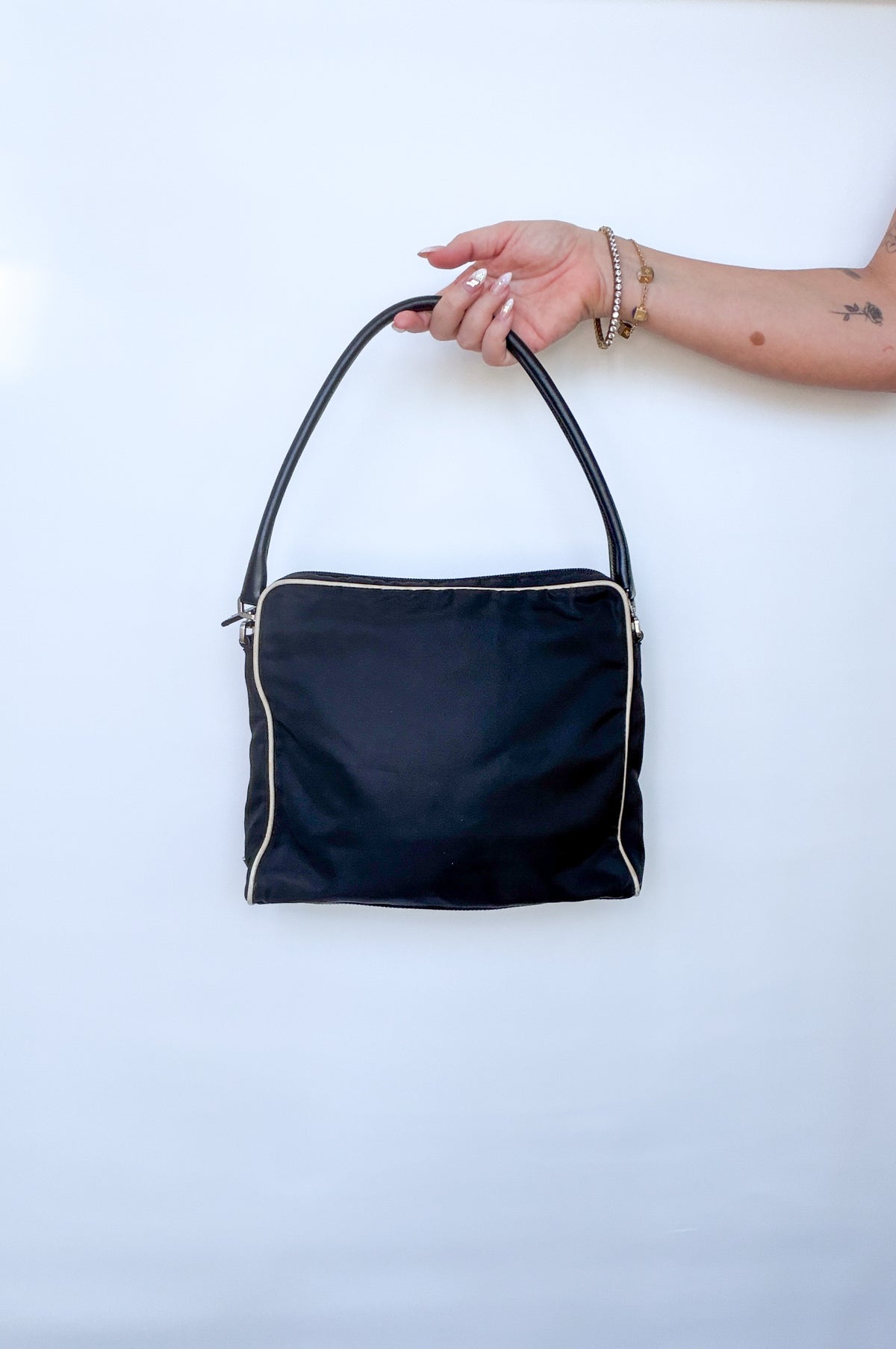 Prada Archive Flower Shoulder Bag