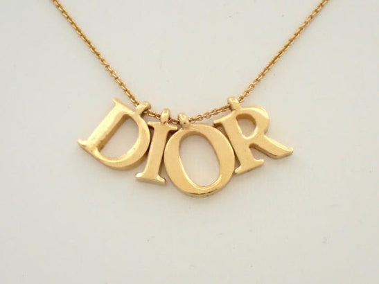 Authentic Dior Logo Necklace