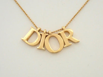 Authentic Dior Logo Necklace