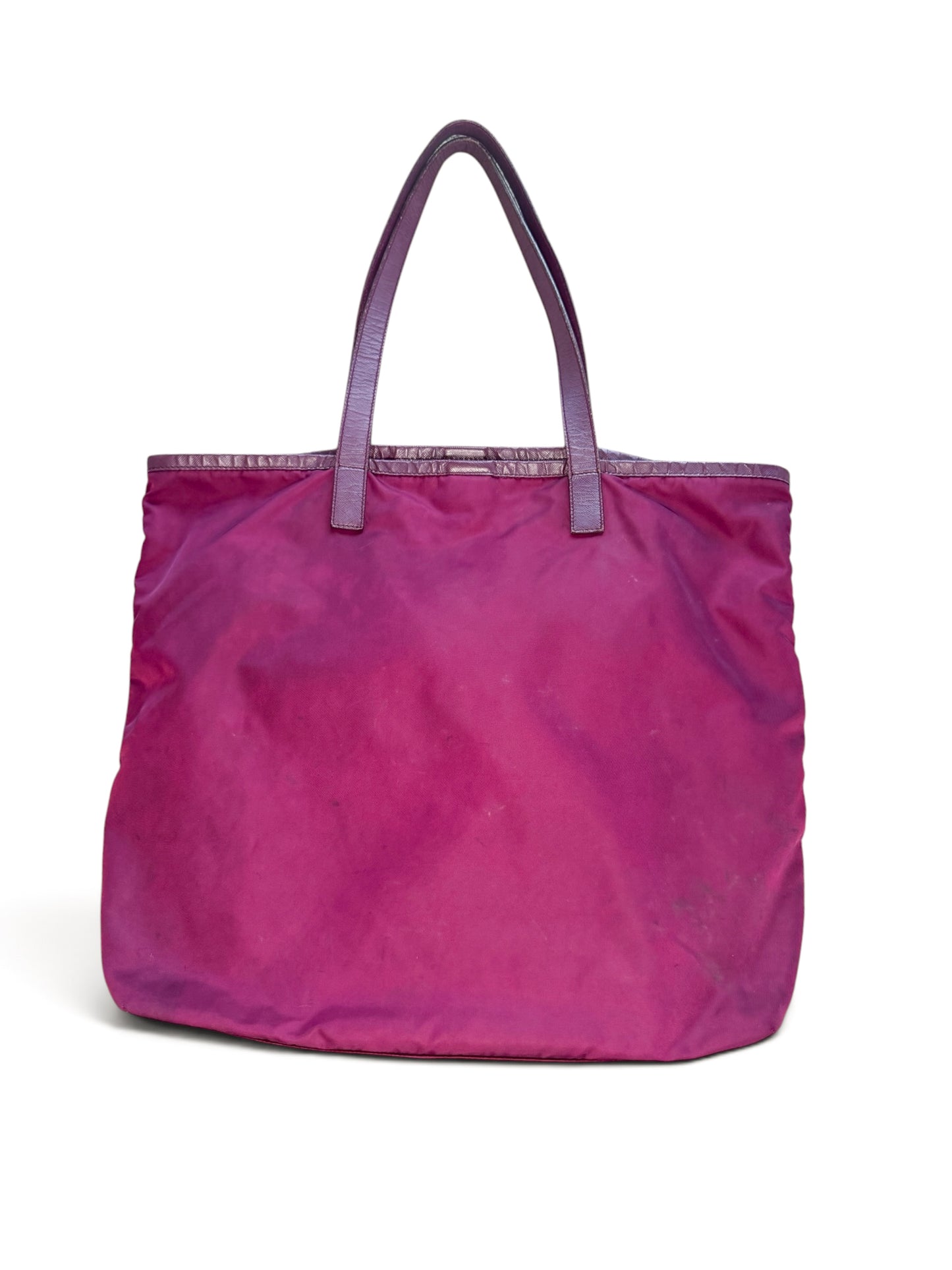 Prada Burgundy Nylon Tote