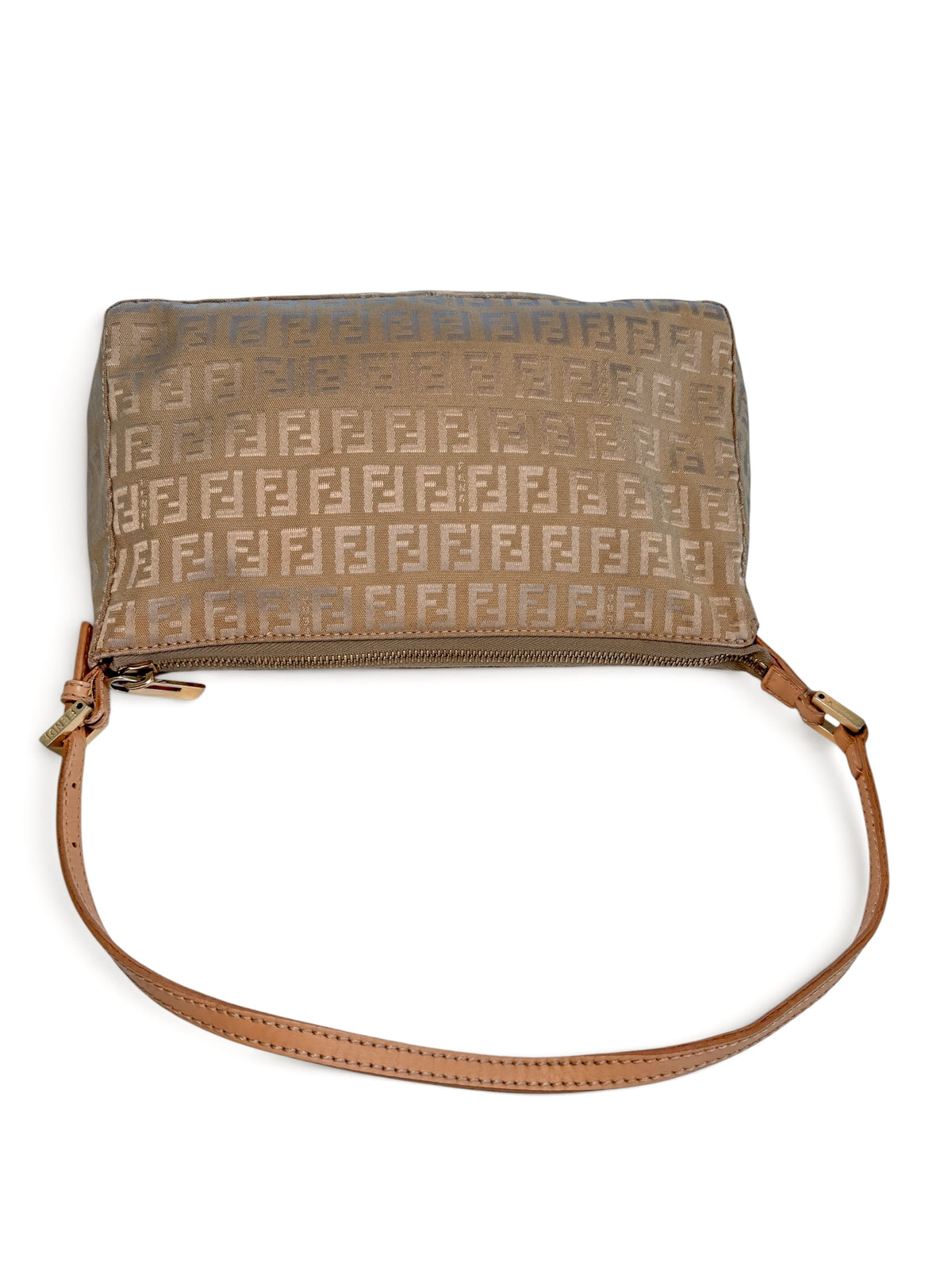 Vintage Fendi Zucchino Shoulder Bag – Beige Monogram