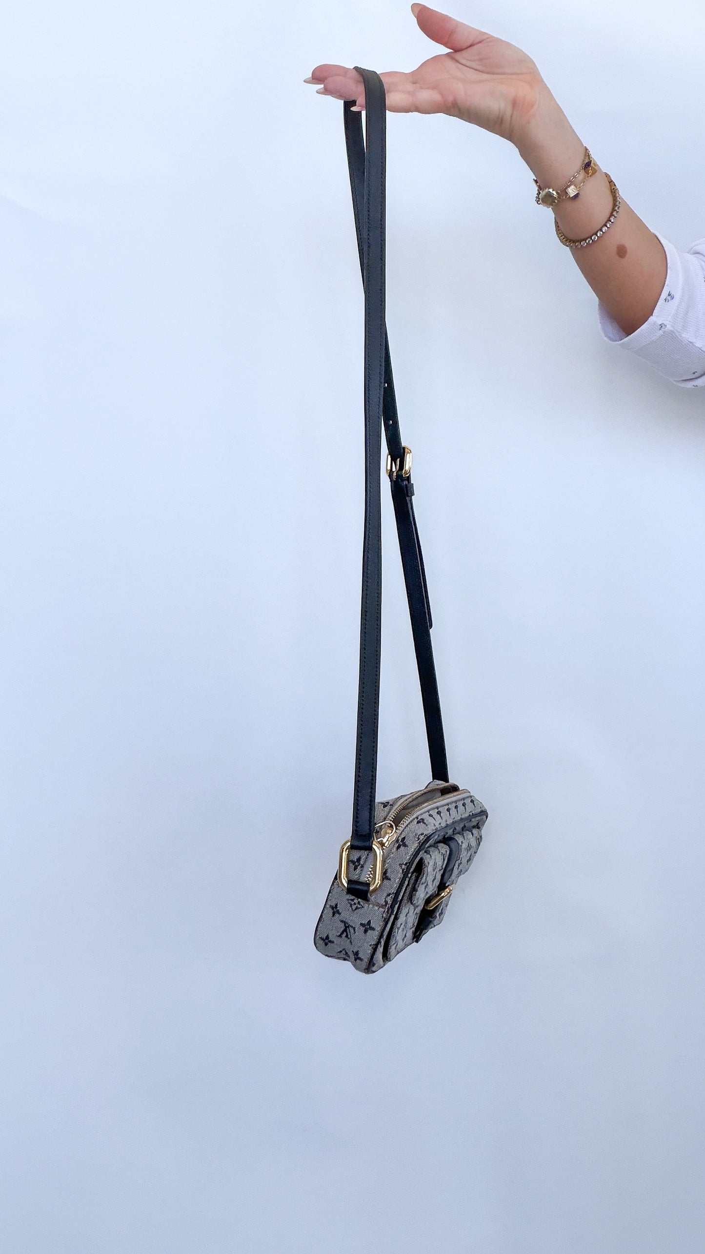 Louis Vuitton Monogram Mini Lin Crossbody Bag – Grey