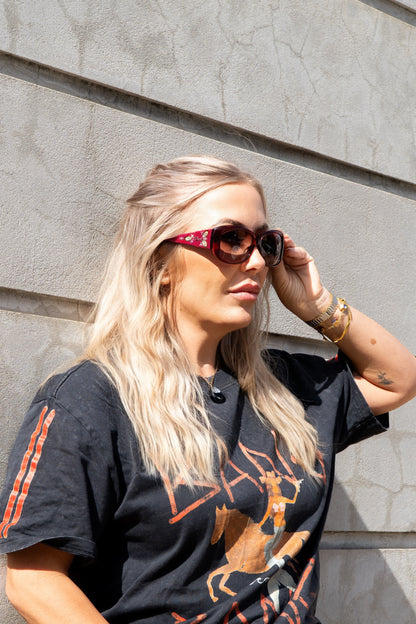 Christian Dior Vintage Embellished Pink Sunglasses