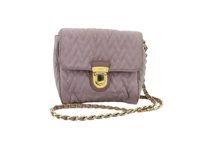 Prada Quilted Leather Chain Shoulder Bag
