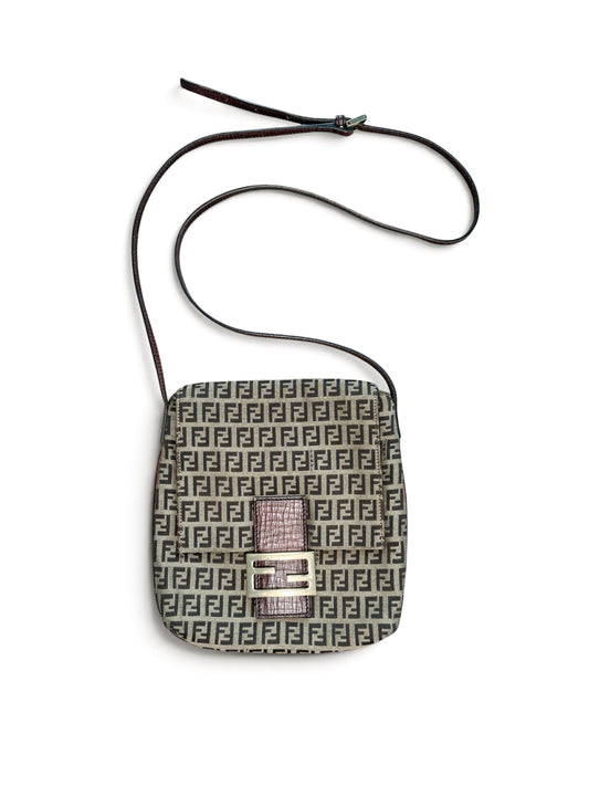 Fendi Zucchino Mama Baguette / Shoulder Bag – Brown Tobacco