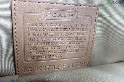 COACH Signature Stripe Shoulder Bag