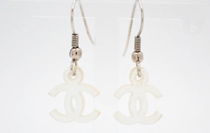 Chanel Coco Mark Clear Earrings