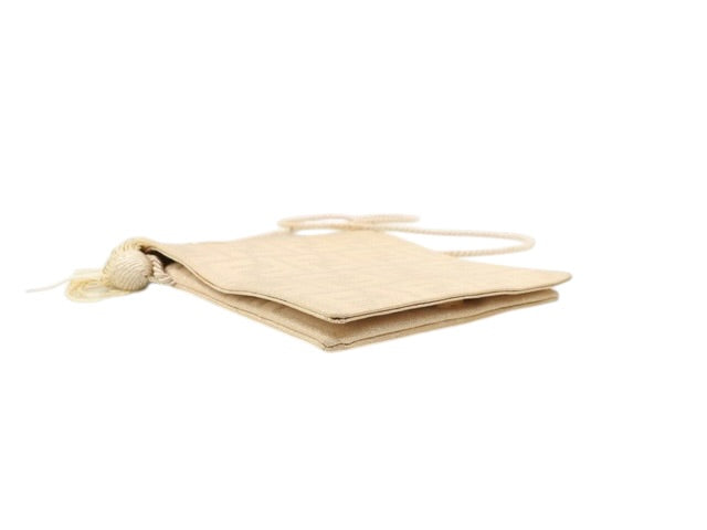 Fendi Zucca Tassel Crossbody Bag – Champagne Gold