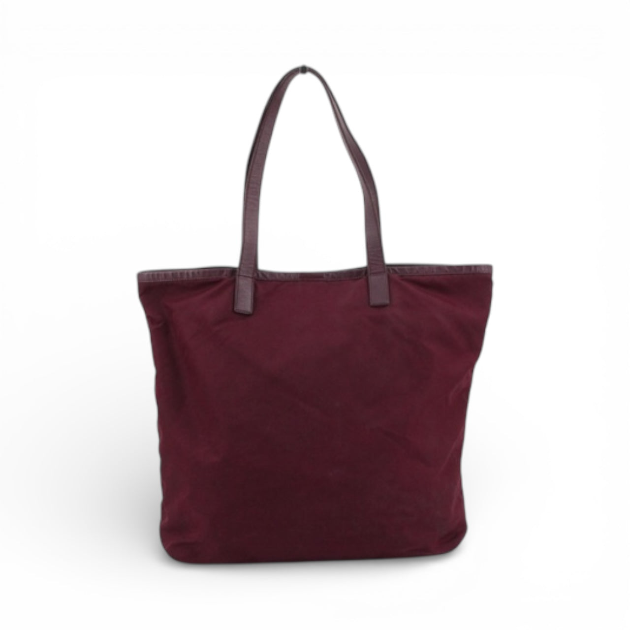 Prada Burgundy Nylon Tote