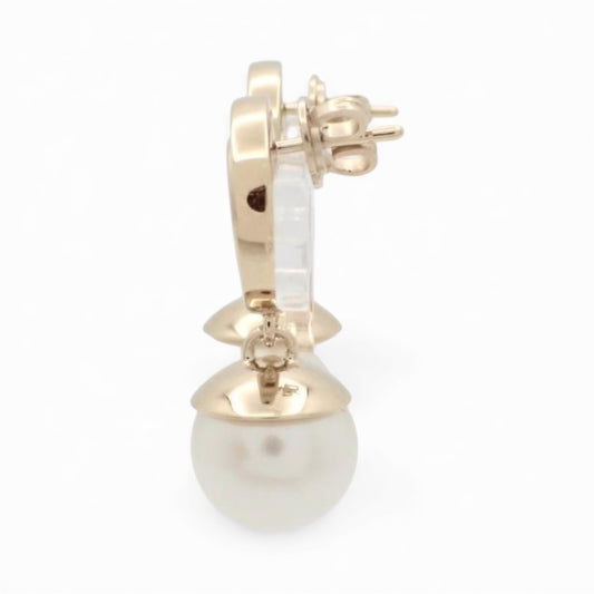 Gucci Double G Rhinestone Pearl Earring