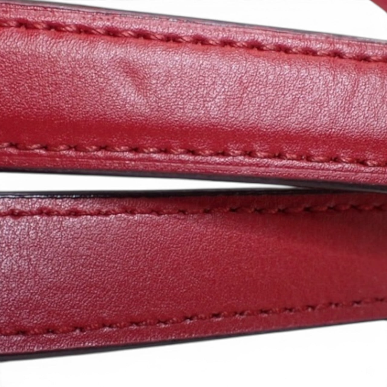 COACH Signature Tote with Red Handles