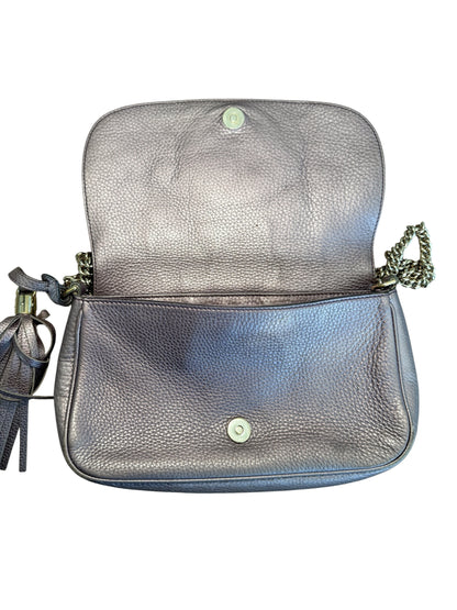Gucci Soho Metallic Mauve Leather Chain Shoulder Bag