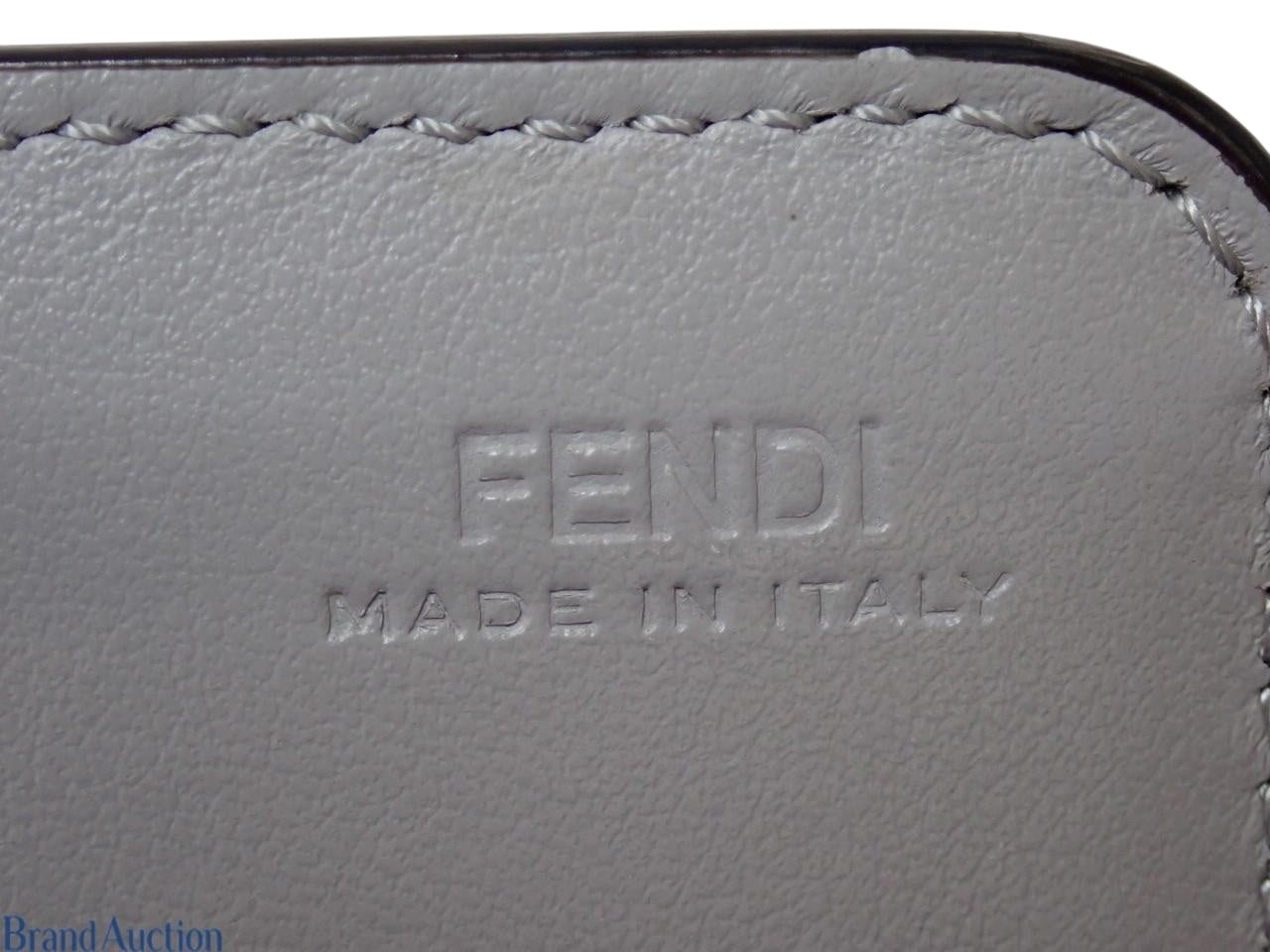 Fendi Leather Studded Chain Wallet