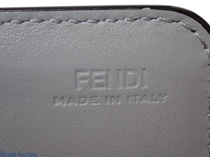 Fendi Leather Studded Chain Wallet