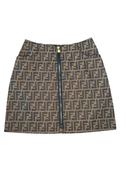Fendi Vintage Zucca Monogram Mini Skirt – IT 38