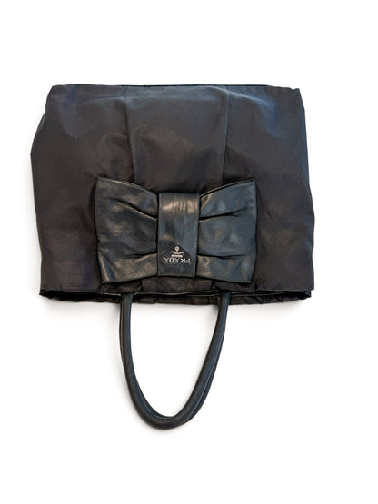 Prada Tessuto Bow Tote Bag