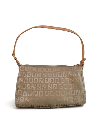 Vintage Fendi Zucchino Shoulder Bag – Beige Monogram