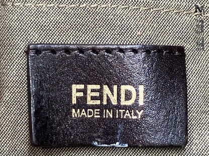 Fendi Zucca Tote Bag (Gold Charm)