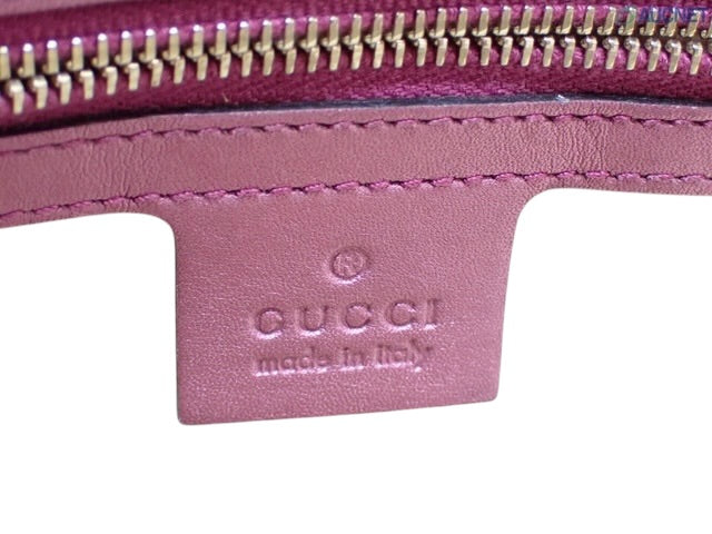 Gucci GG Canvas Tote with Pink Trim