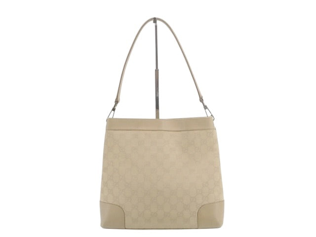 Gucci GG Canvas Shoulder Bag – Beige