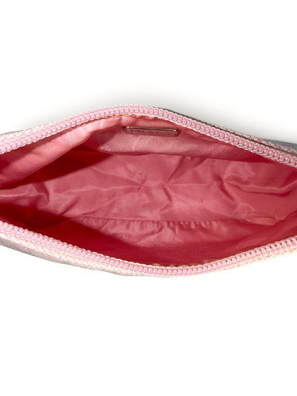 PRADA PINK CANVAS HANDBAG
