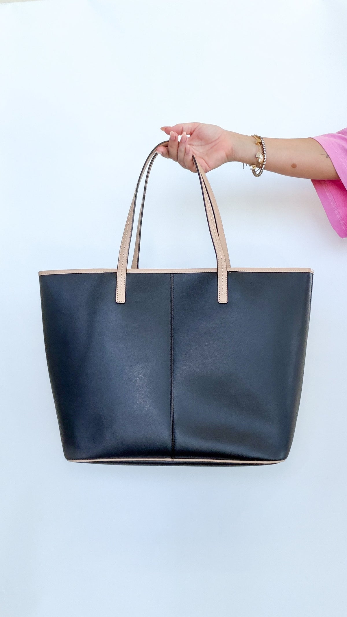 Coach Black Leather Tote Bag