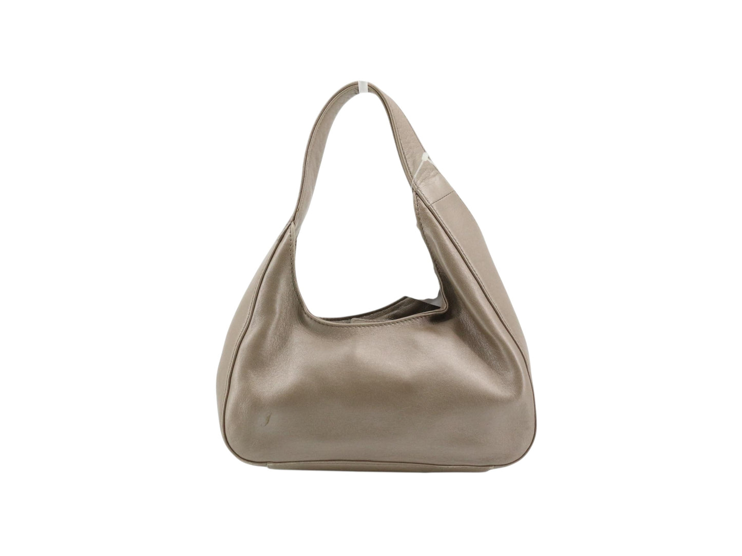 Prada Metallic Leather Hobo Bag – Champagne