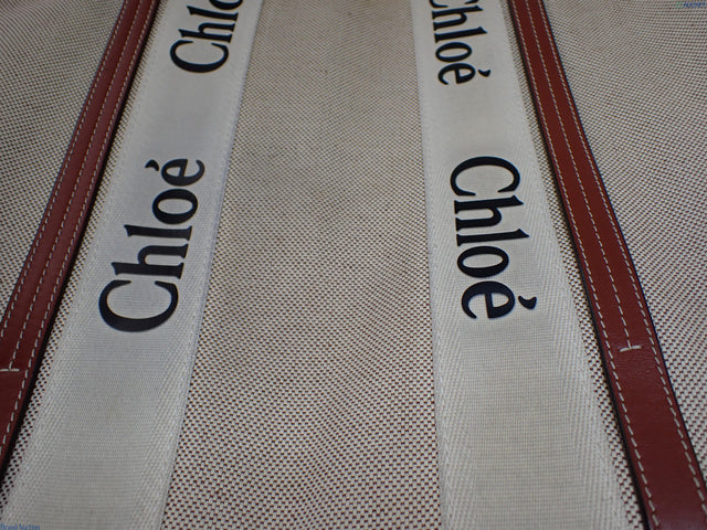 Chloé Woody Canvas Tote
