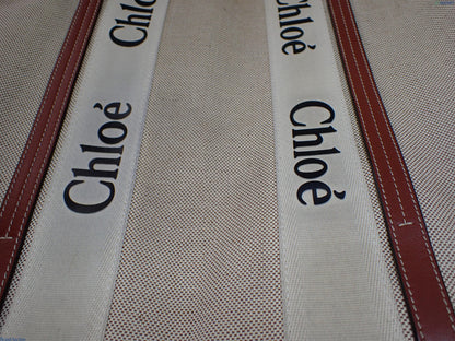 Chloé Woody Canvas Tote