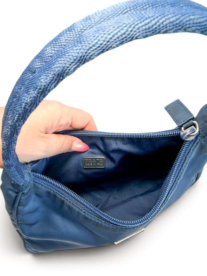 Prada Tessuto Nylon Mini Shoulder Bag – Blue