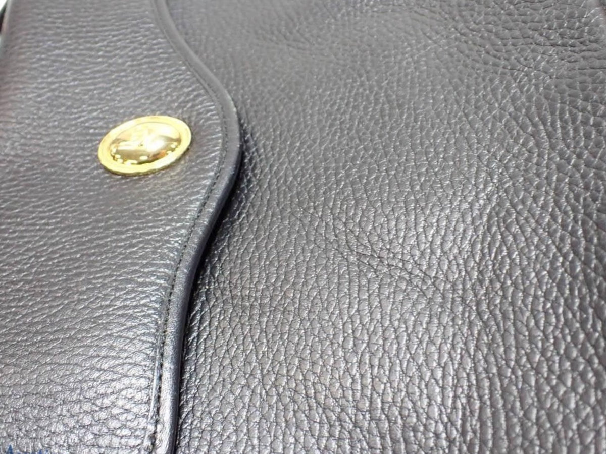 Christian Dior Vintage 2-Way Leather Top Handle Bag – Black Leather