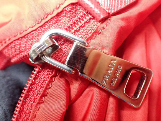 Prada Heart Print Nylon Tote Bag