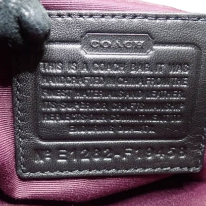 COACH Signature Patent Satchel Shoulder Bag