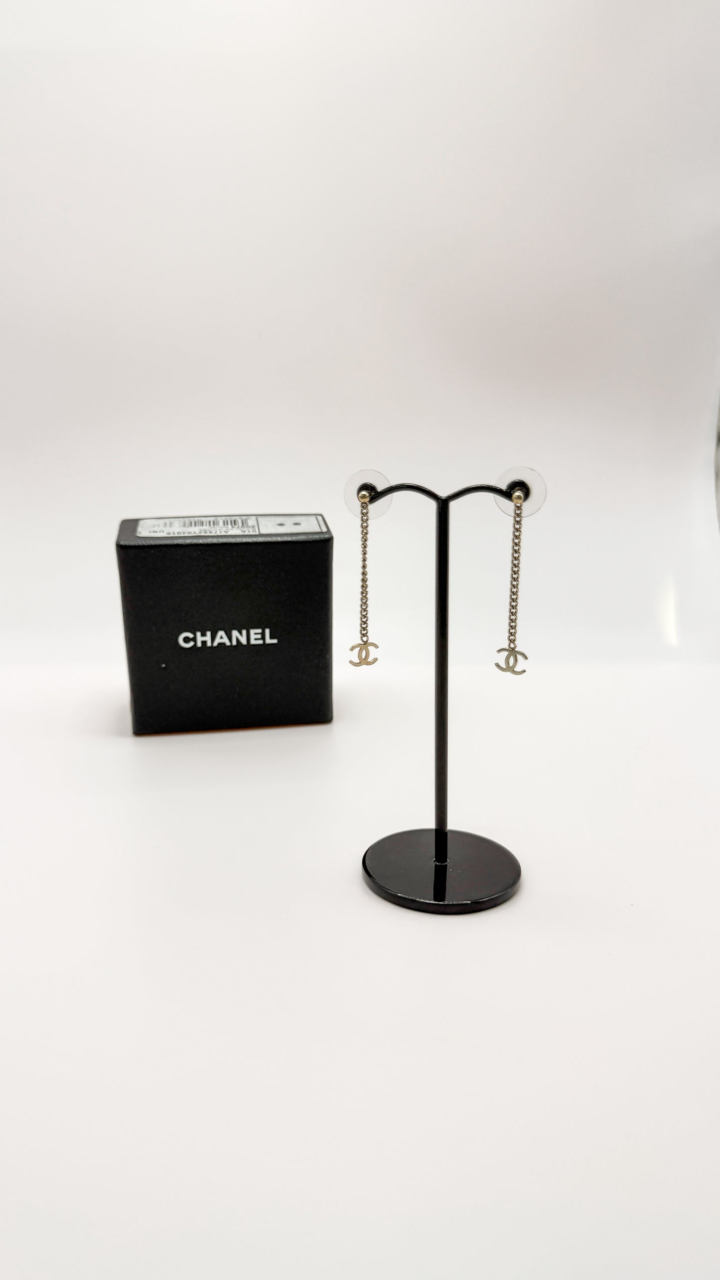 Chanel Gold Chain Drop Earrings