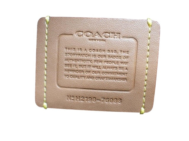 Coach Colourblock Leather Shoulder Bag (Pink & Tan)