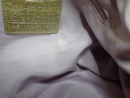 Coach Gold Script Shoulder Bag with Heart Detail